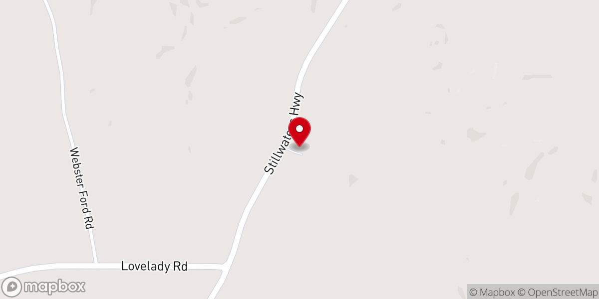Map showing location of First Baptist Church-Reeltown