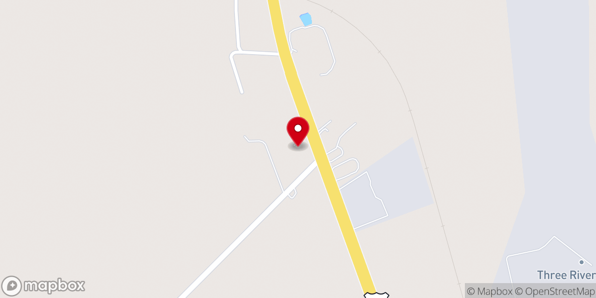 Map showing location of River of Life Worship Center