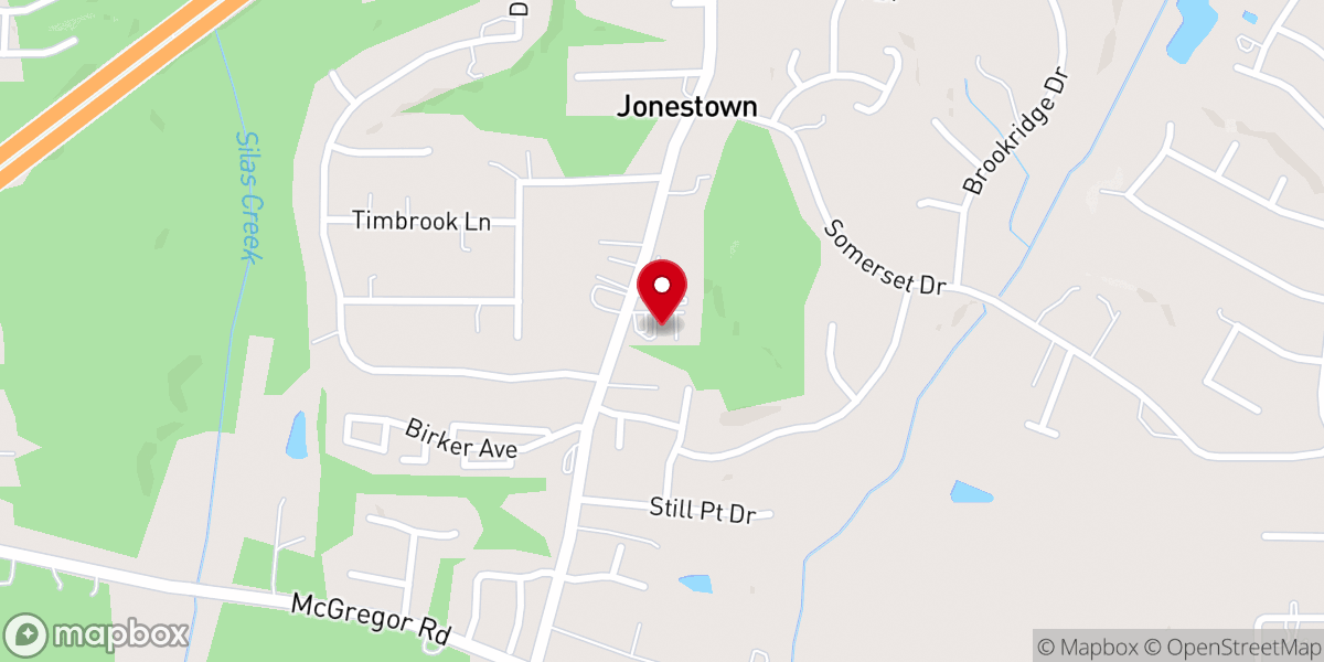 Map showing location of Star of Bethlehem Lutheran Church