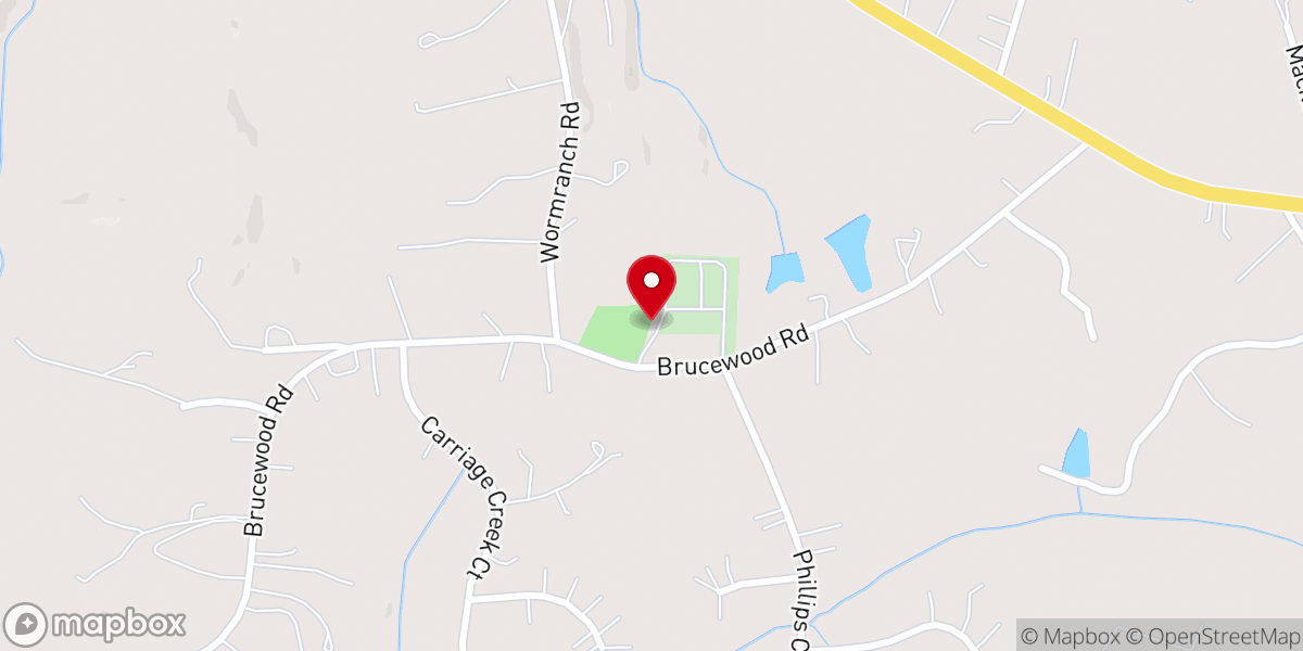 Map showing location of Phillips Chapel