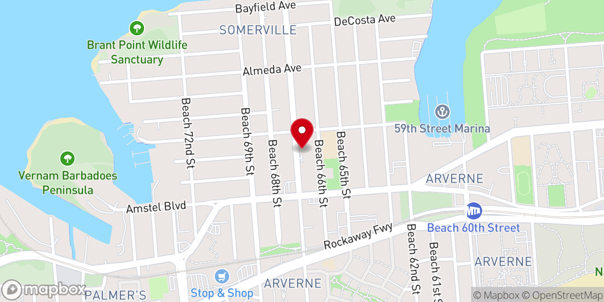 Map showing location of Community Services of Far Rockaway - Food Distribution Center