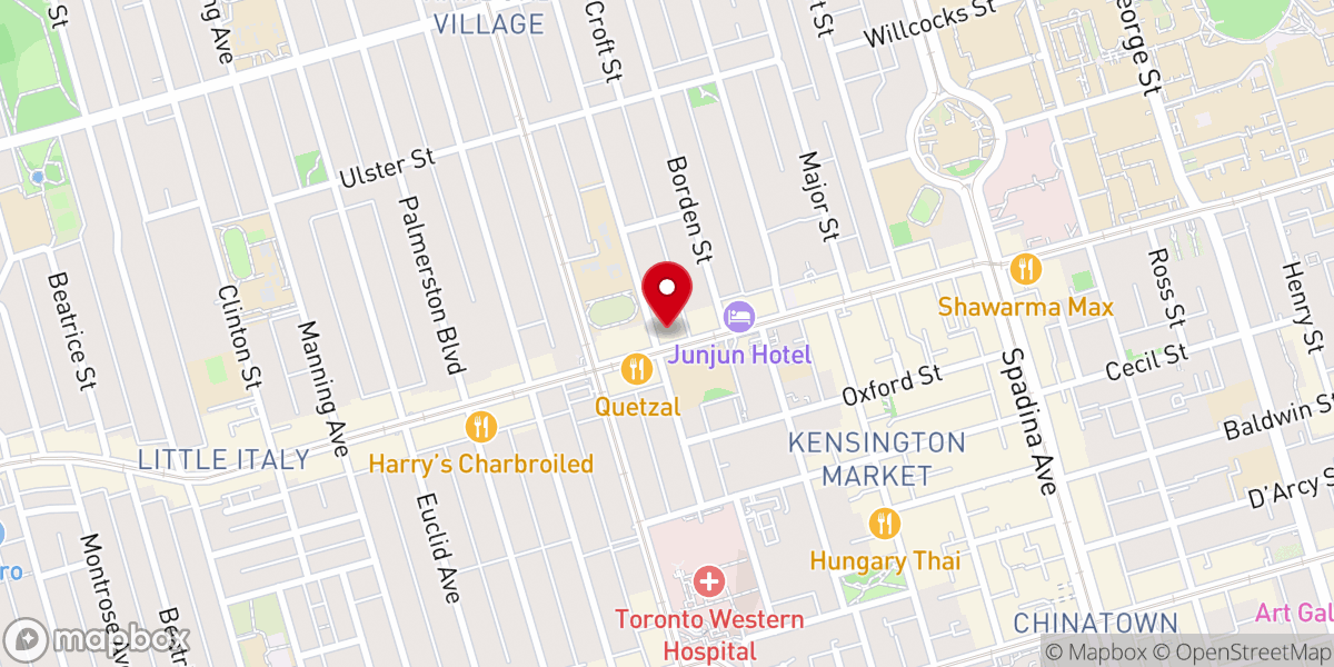 Map showing location of St. George's Evangelical Lutheran Church
