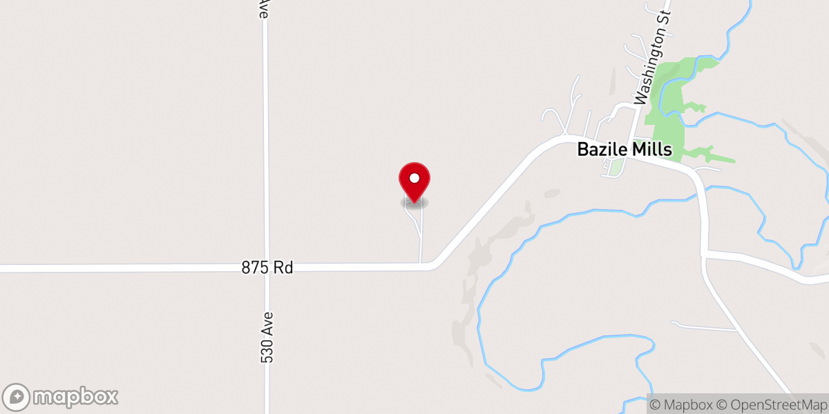 Map showing location of Christ Lutheran Church