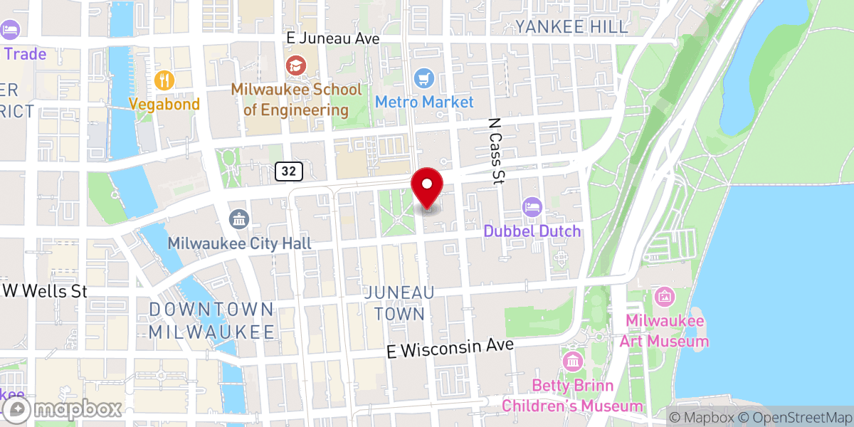 Map showing location of Cathedral of St. John the Evangelist
