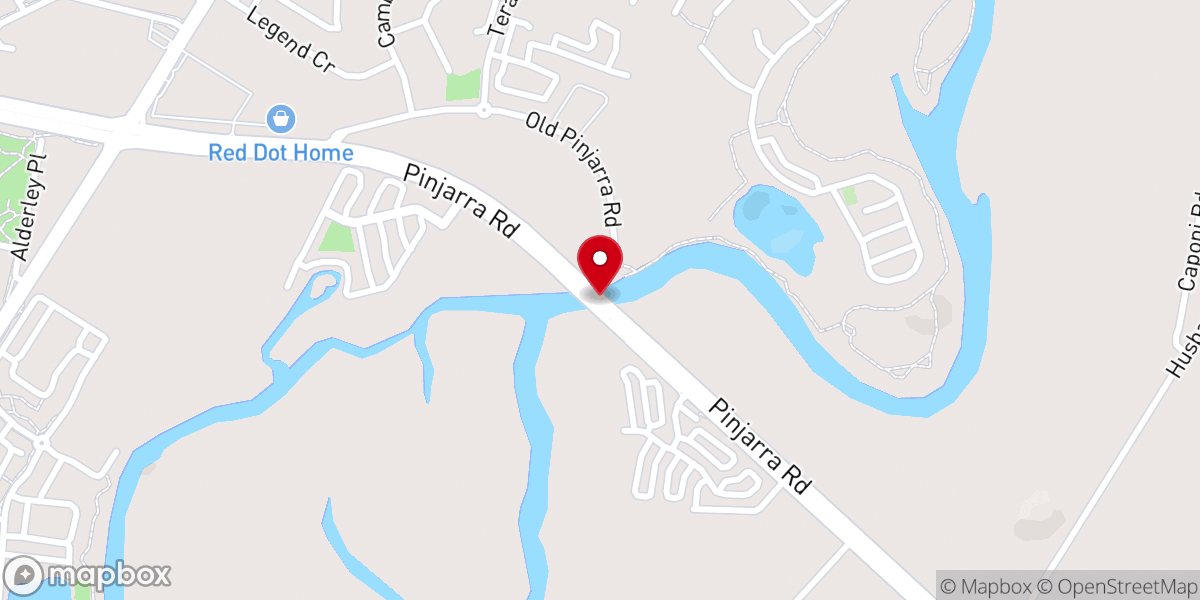 Map showing location of Mandurah Baptist Church