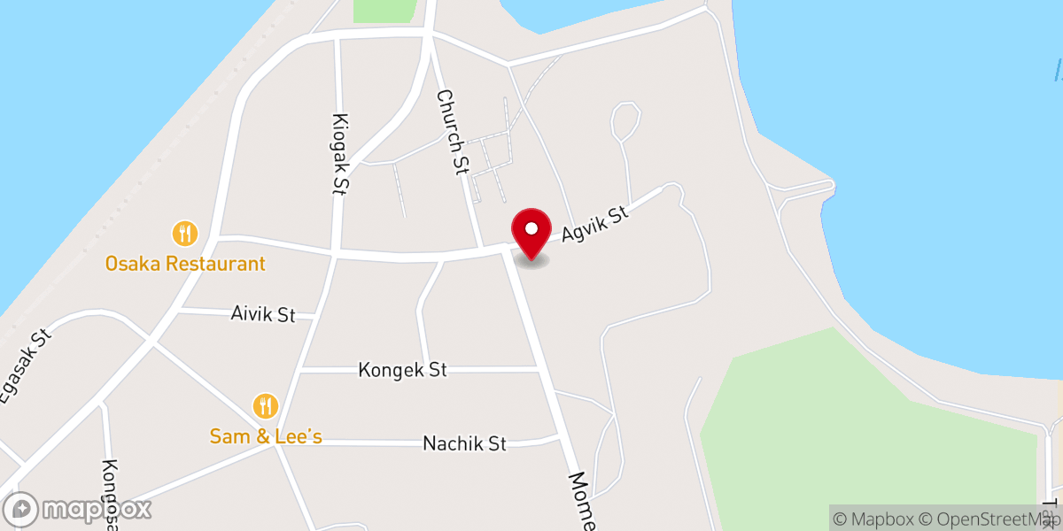 Map showing location of Arctic Seventh-day Adventist Church