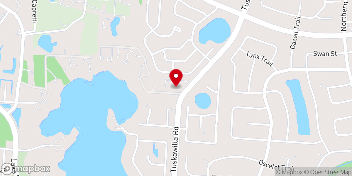 Map showing location of New Covenant Church