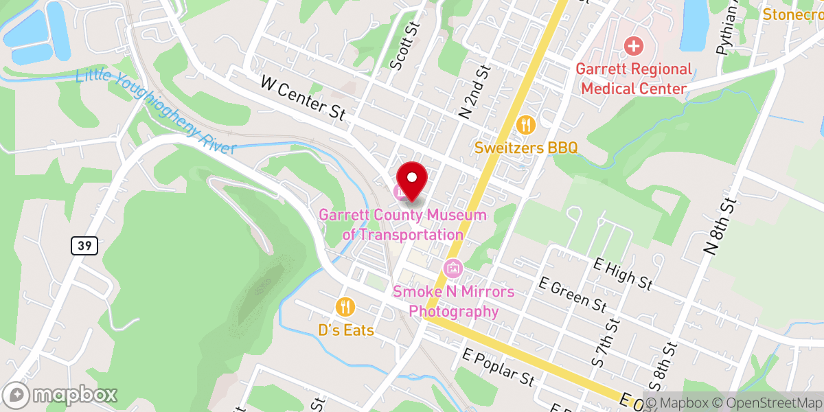 Map showing location of Saint John's Episcopal Church