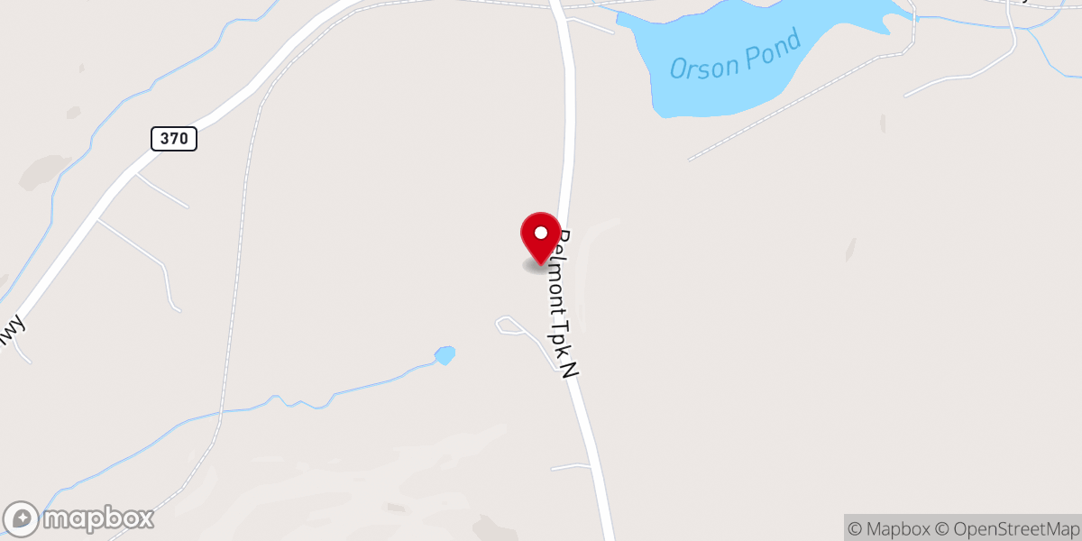 Map showing location of Orson’s Best