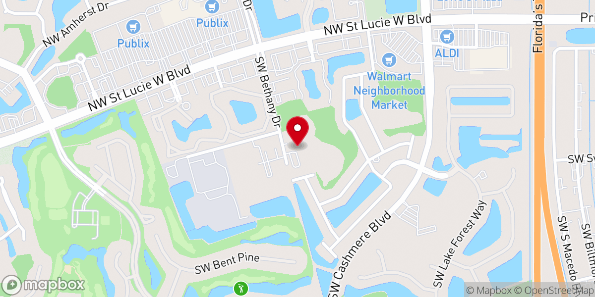 Map showing location of Love Church Inc