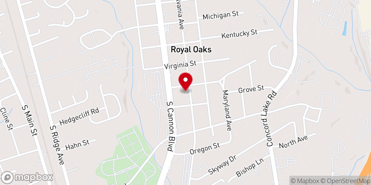 Map showing location of Boulevard Chapel