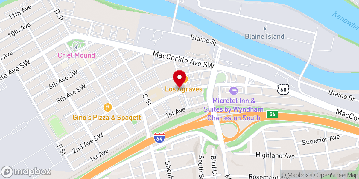 Map showing location of Grace Church of the Nazarene