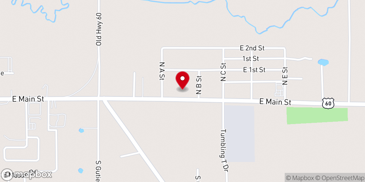 Map showing location of Immanuel Lutheran Church WELS