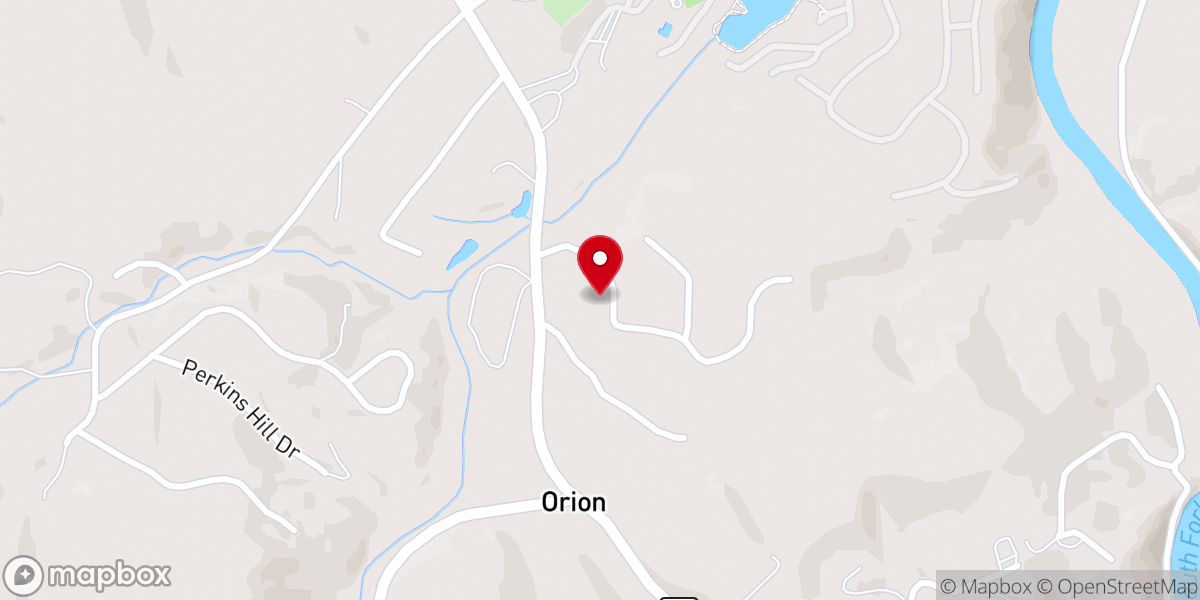 Map showing location of Ashe Alliance Church