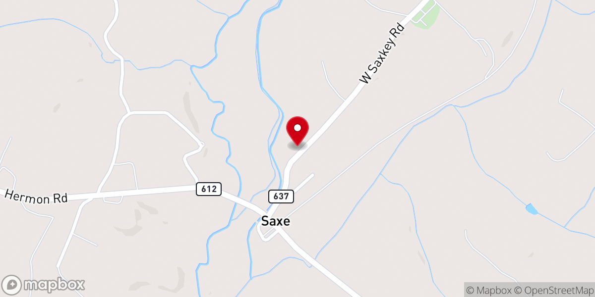 Map showing location of Southall Memorial United Methodist Church