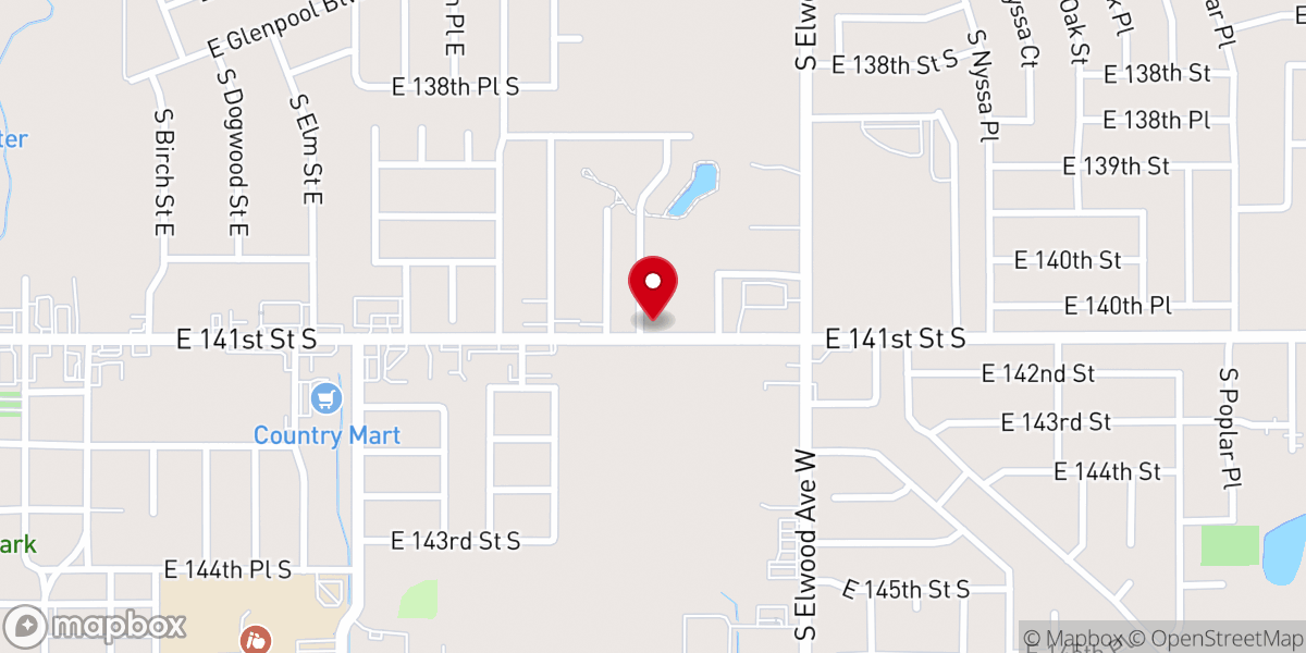 Map showing location of Solid Rock Baptist Church