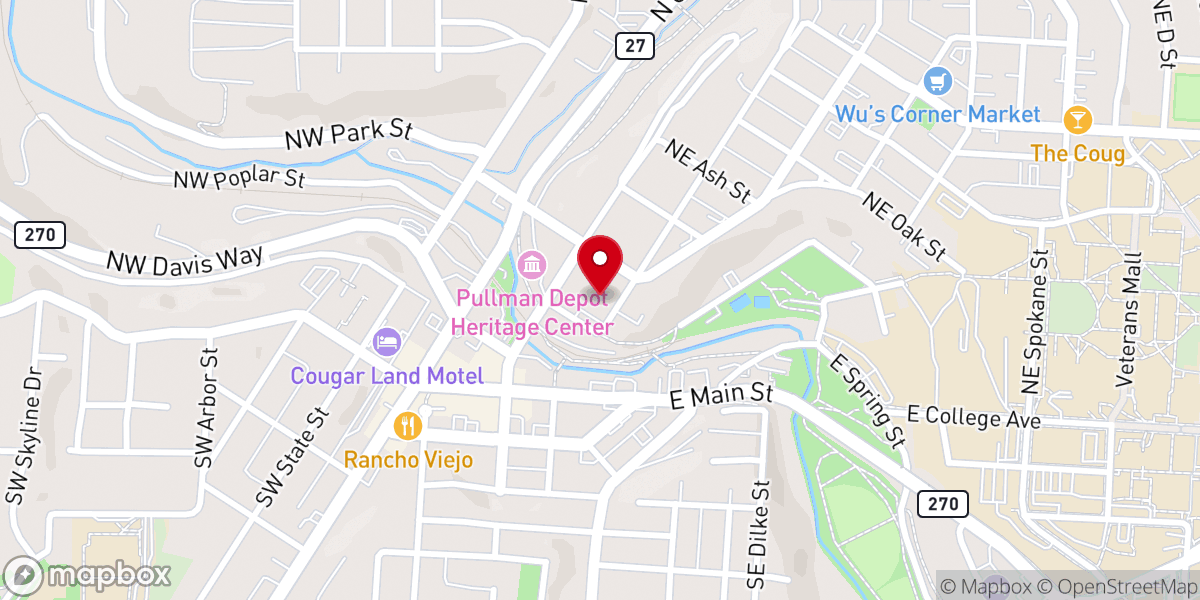 Map showing location of Simpson United Methodist Church