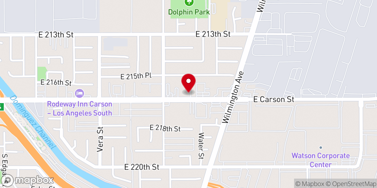 Map showing location of Carson Samoan Assembly of God
