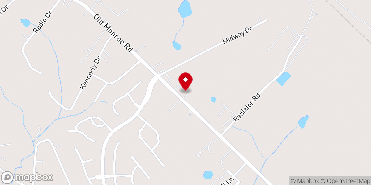 Map showing location of Grace Baptist Church