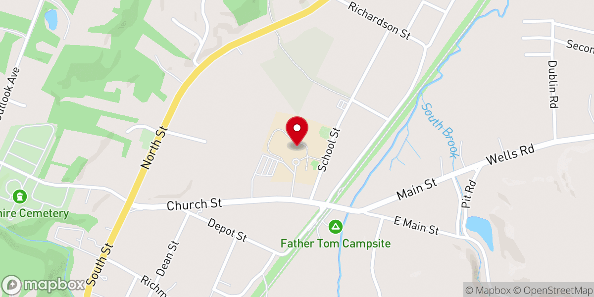 Map showing location of Youth Center Inc