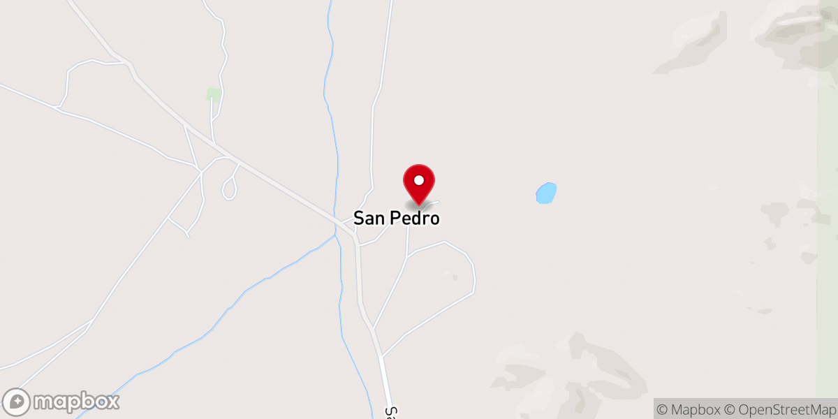 Map showing location of St. Peter Apostle Catholic Church San Pedro AZ Tohono O'odham Nation