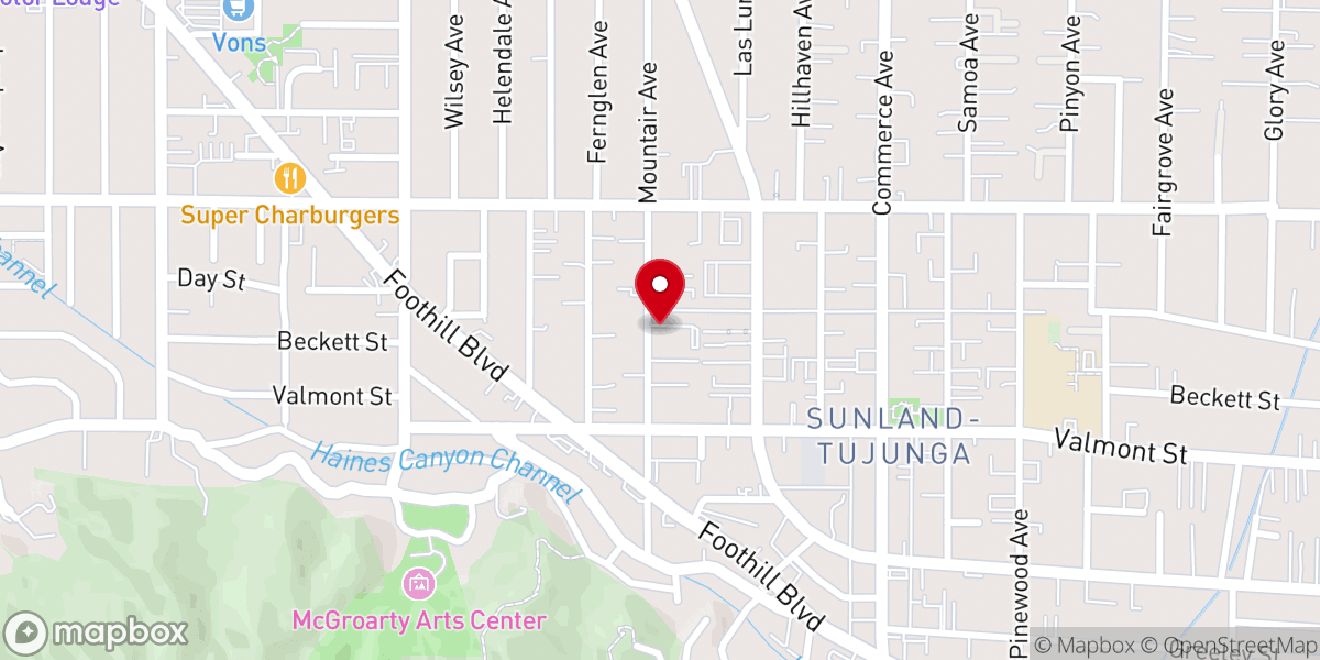 Map showing location of Armenian Apostolic Church In Glendale