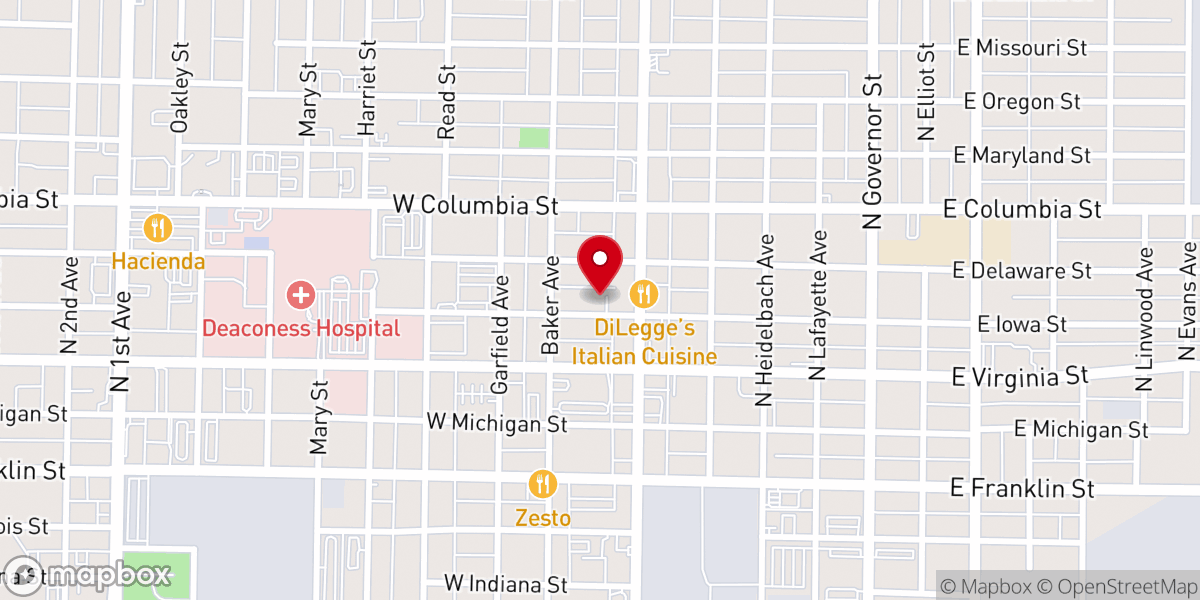Map showing location of Evangel Temple Little Blessing