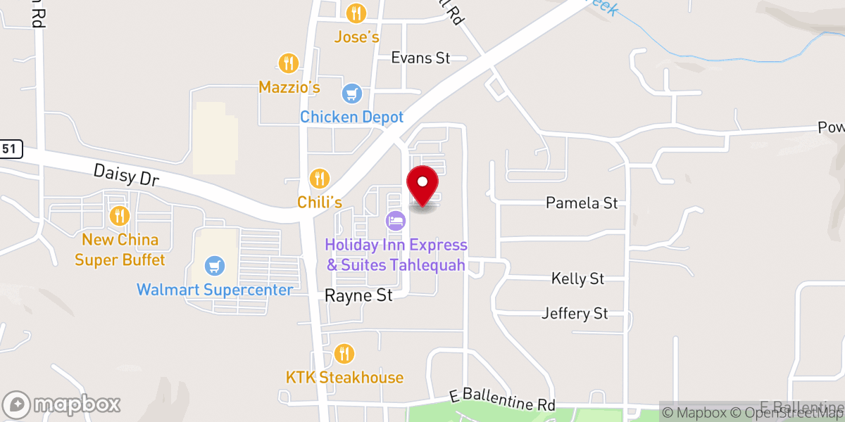 Map showing location of First Lutheran Church