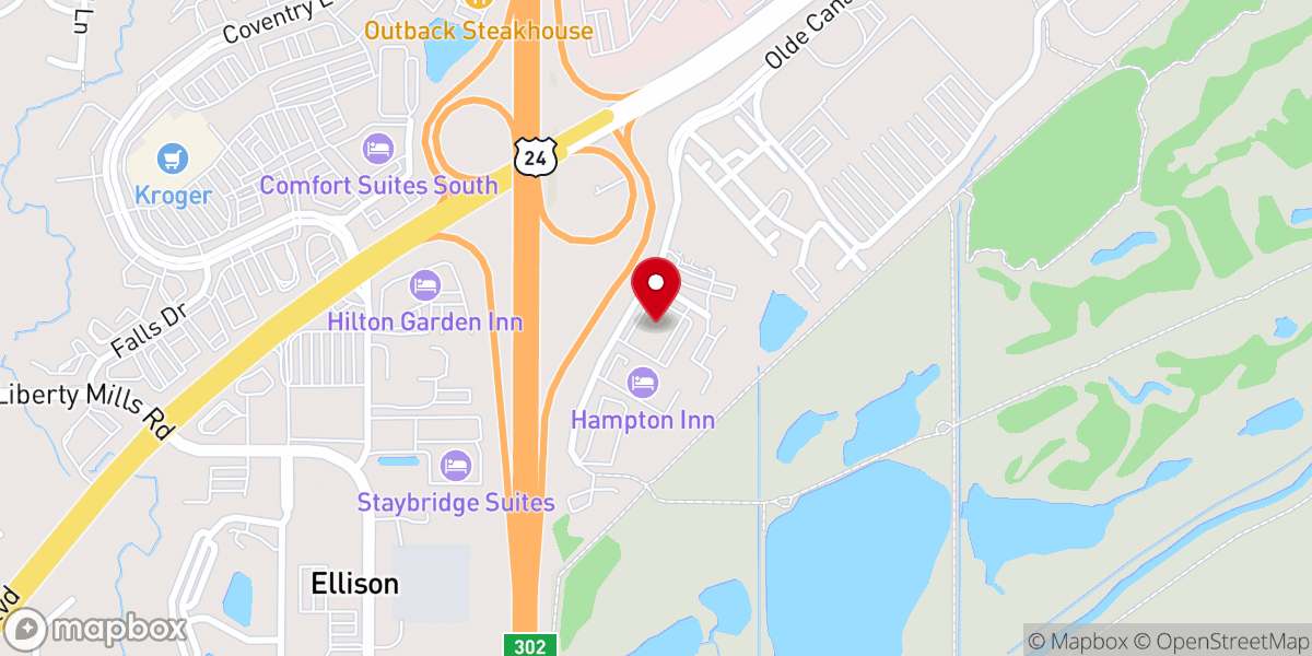 Map showing location of Forgiven Church--Fort Wayne