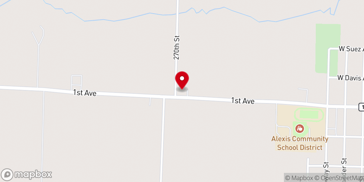 Map showing location of Village Baptist Church