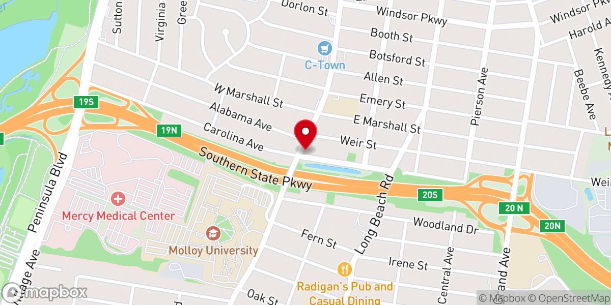 Map showing location of Destiny Cathedral