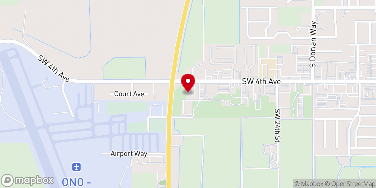 Map showing location of The Rock Church