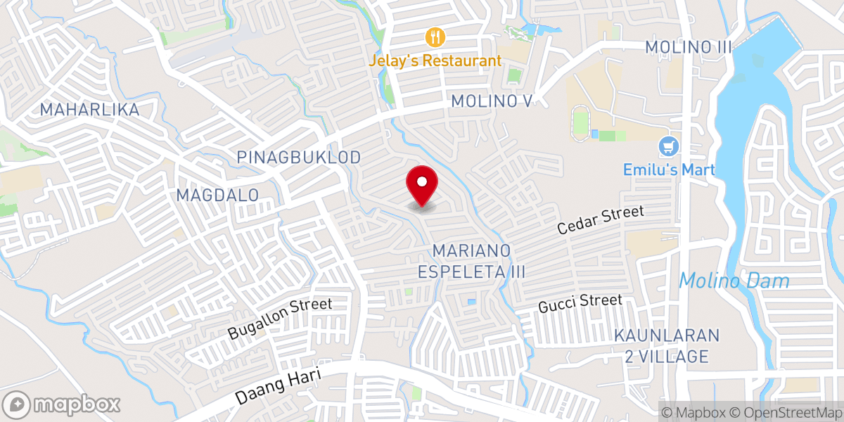 Map showing location of Pag-Asa Bible Baptist Ekklesia