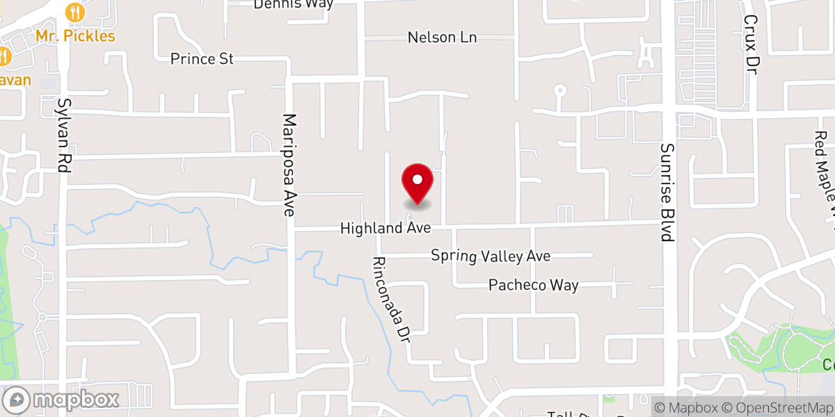 Map showing location of First Apostolic Church