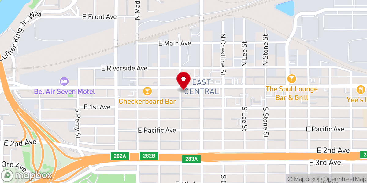 Map showing location of Mending Fences Fellowship