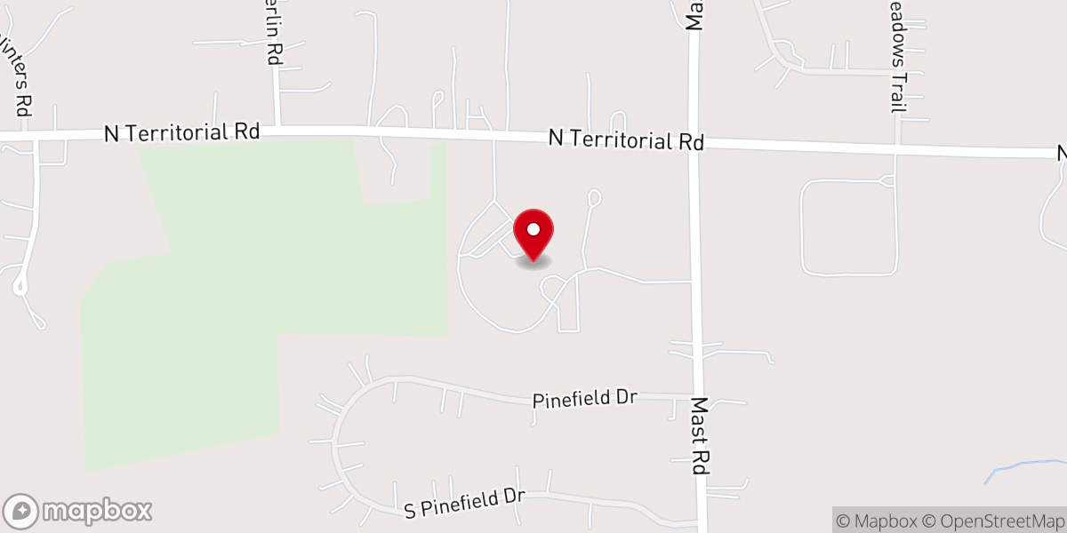 Map showing location of St. Joseph Catholic Church