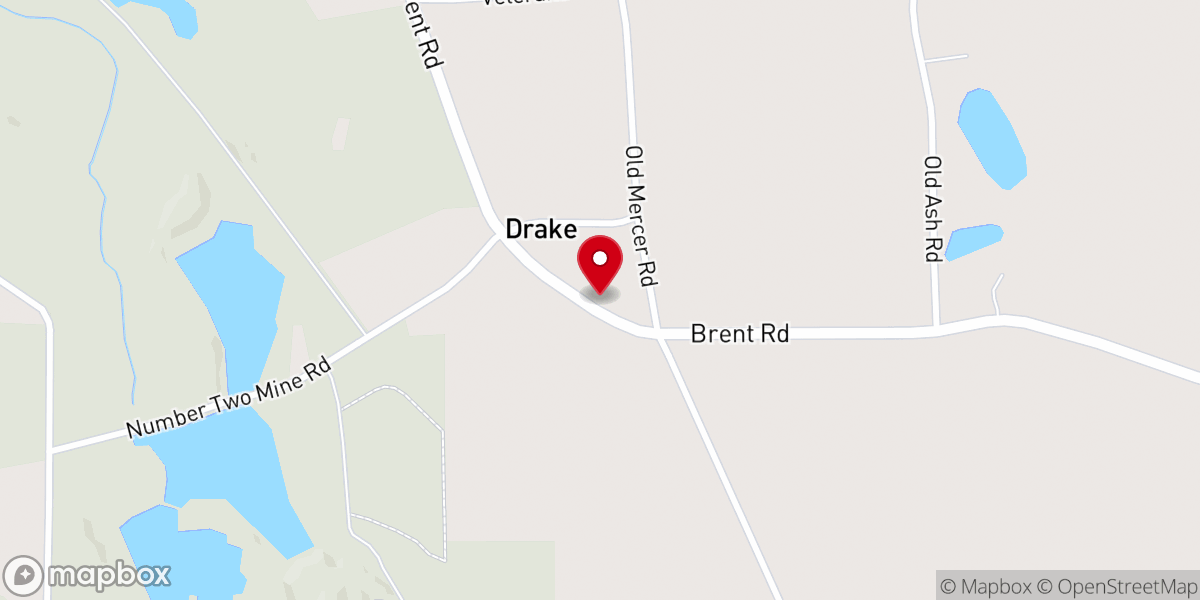 Map showing location of Brent Alliance Chapel