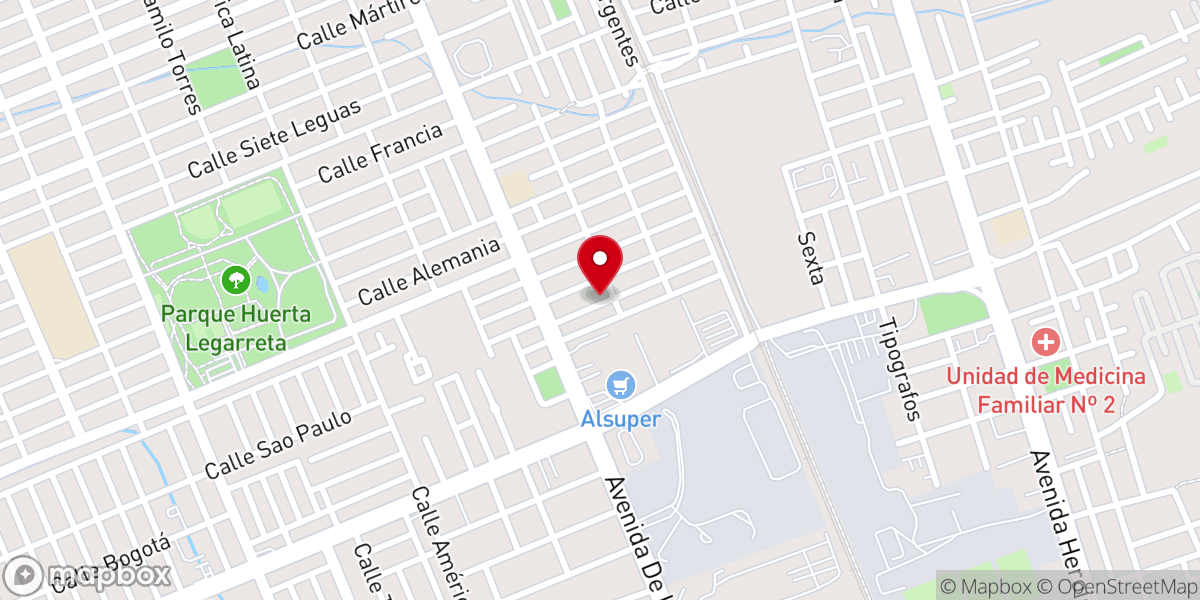 Map showing location of 2da Iglesia Apostólica de la Fe en Cristo Jesús