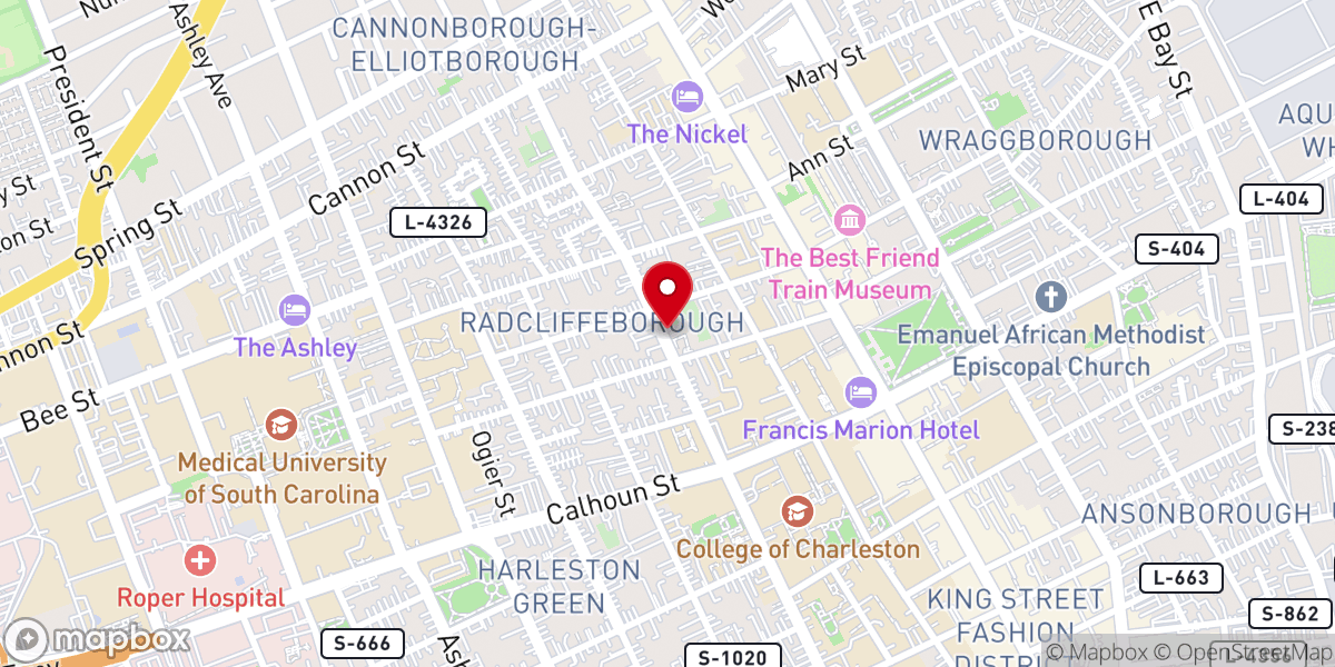 Map showing location of The St. Luke and St. Paul Anglican Church