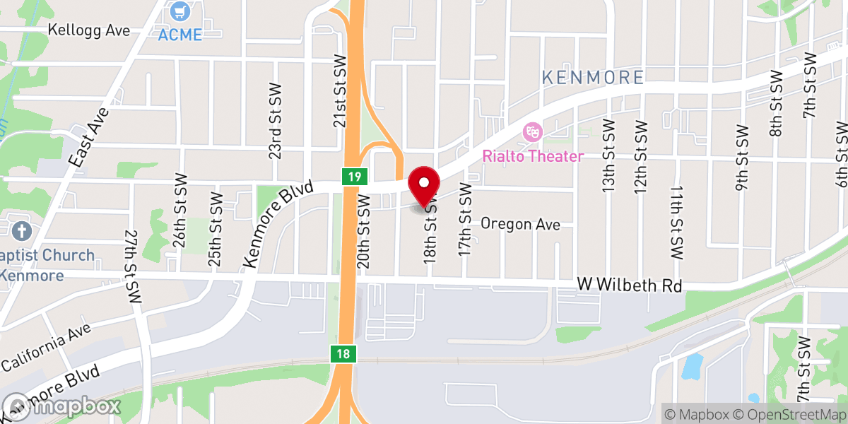 Map showing location of Community Christian Chapel