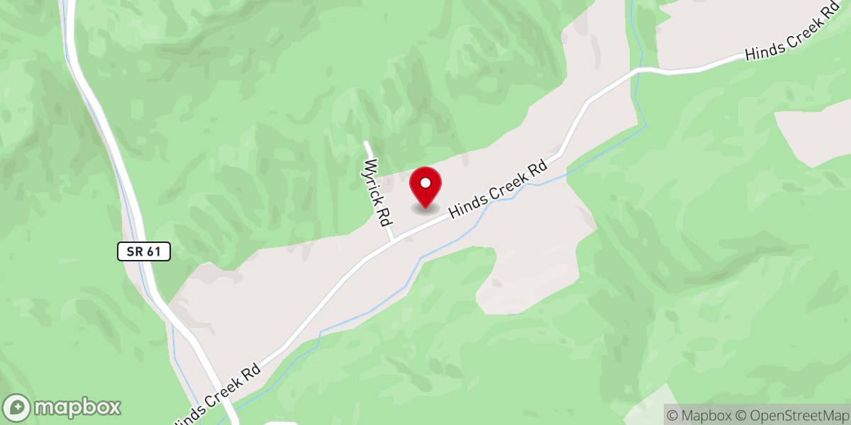 Map showing location of Hines Creek Church - Food Distribution Center