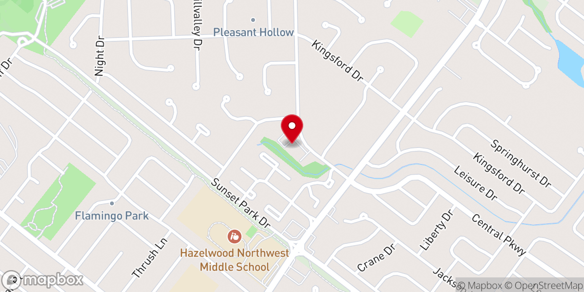 Map showing location of Grace Bible Church