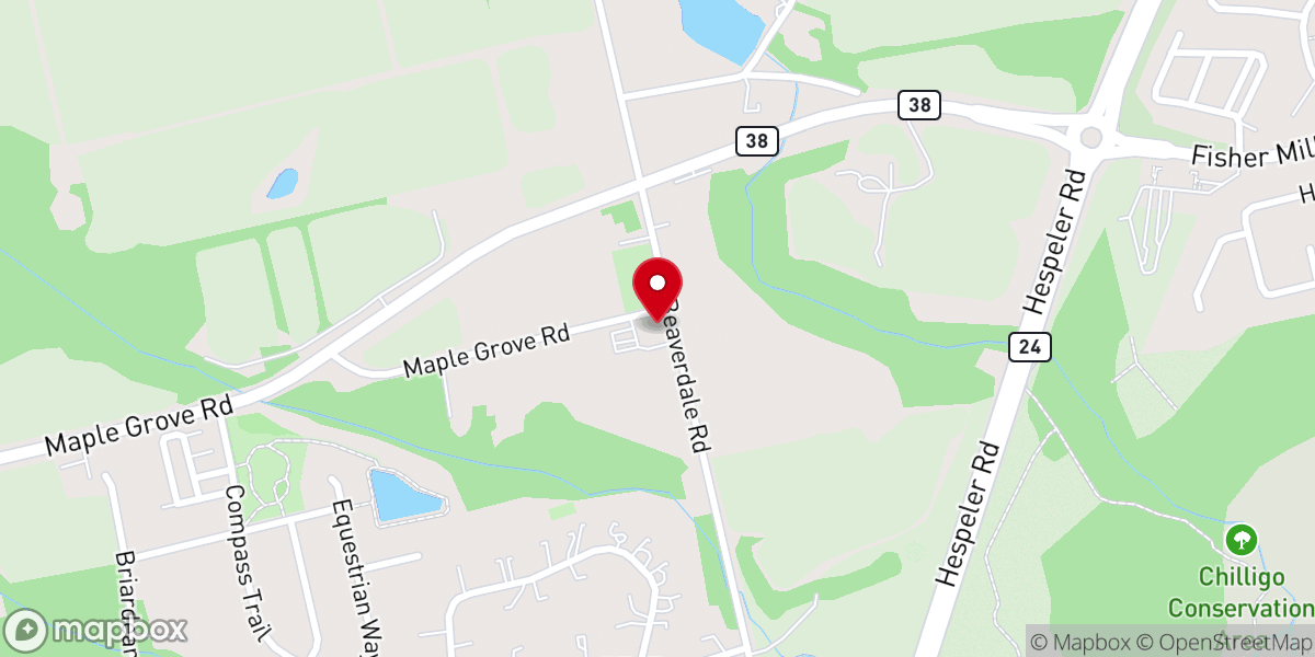 Map showing location of Wanner Church