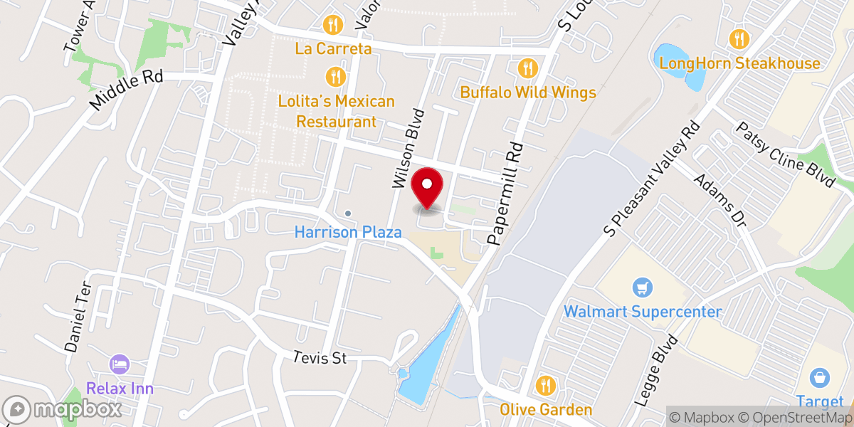 Map showing location of Canvas Community Church
