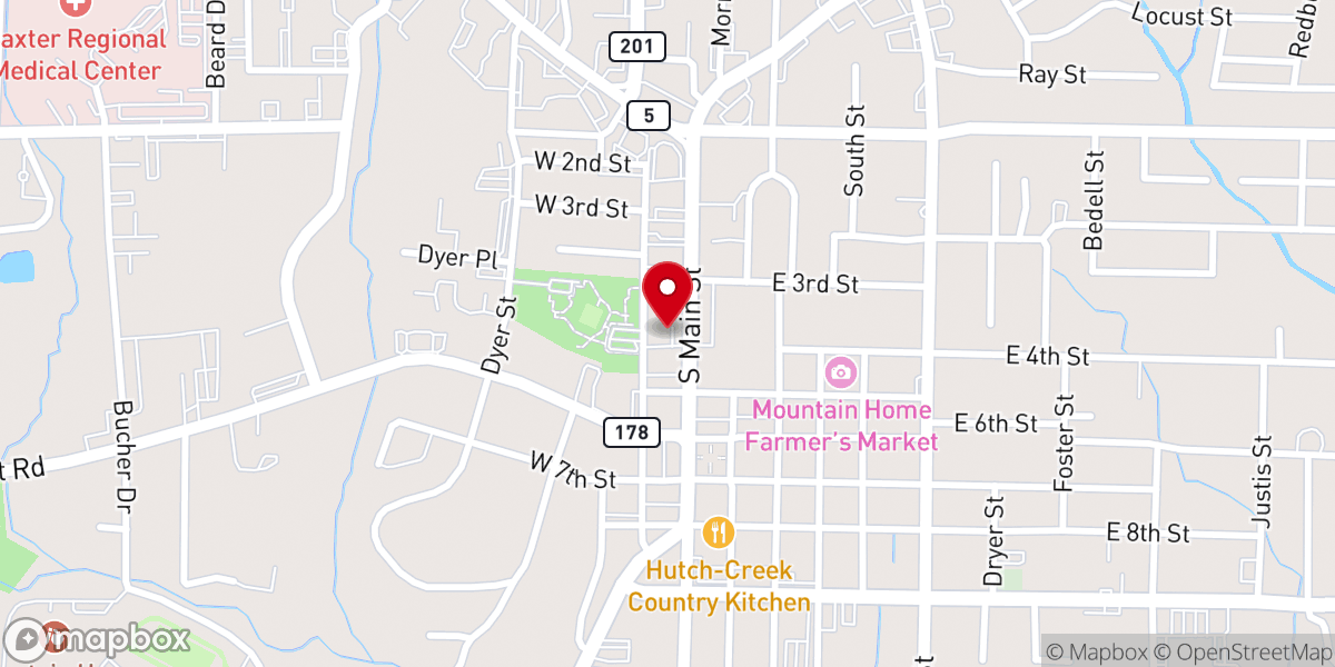 Map showing location of Word of Life Church