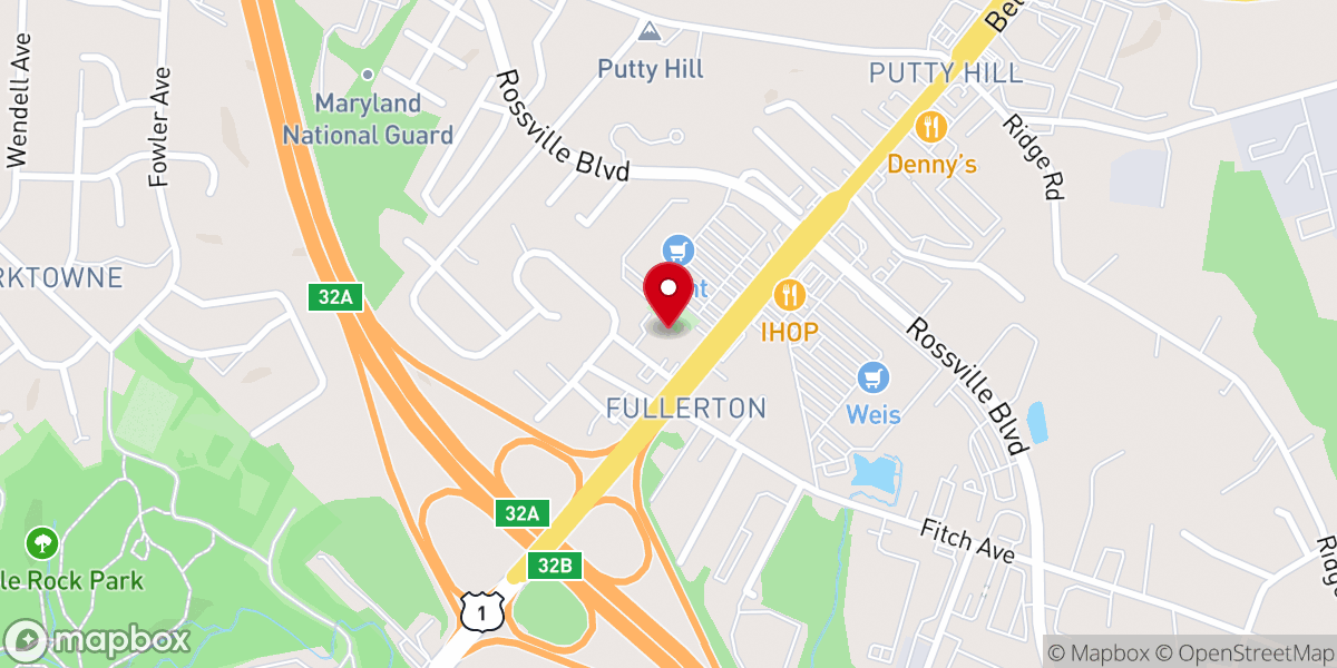 Map showing location of St. Peter's Lutheran Church and Christian Day School