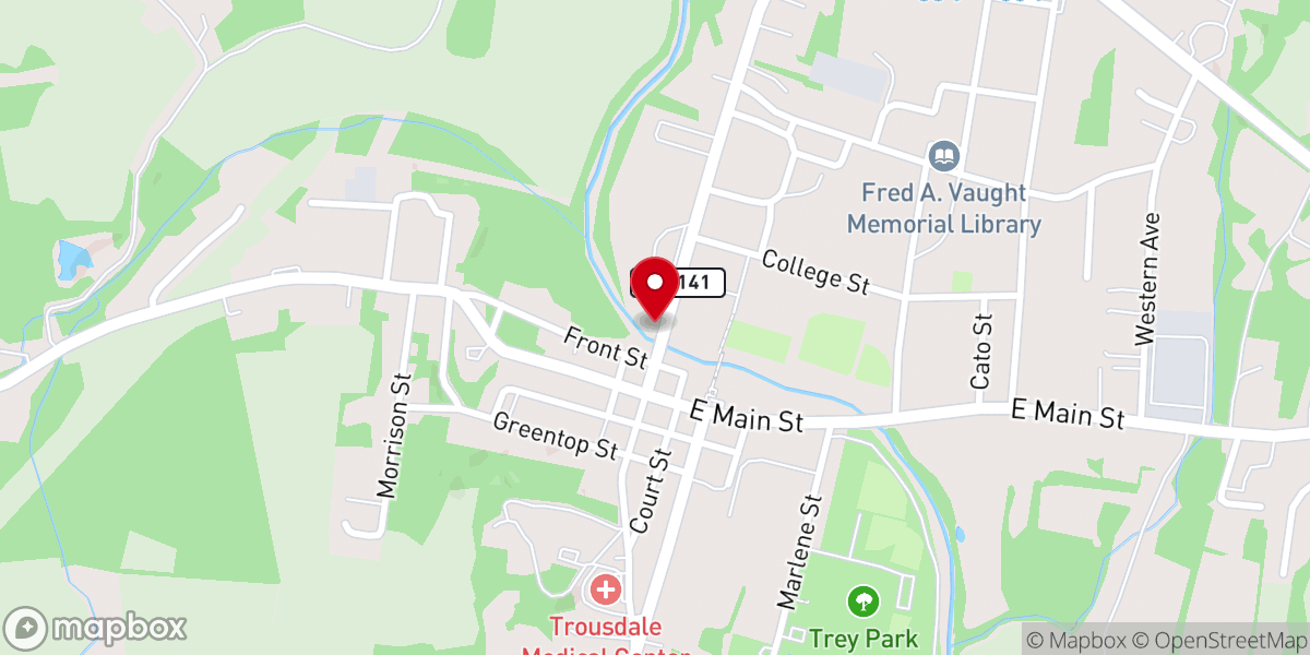 Map showing location of The Journey Church Hartsville