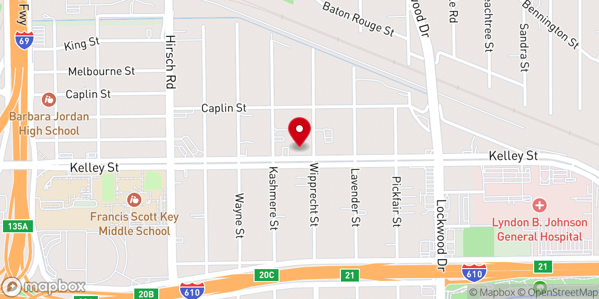 Map showing location of New Mount Calvary Baptist Church - The Evolution Church