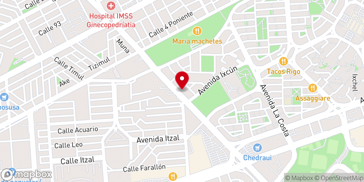Map showing location of G3:16 Cancún