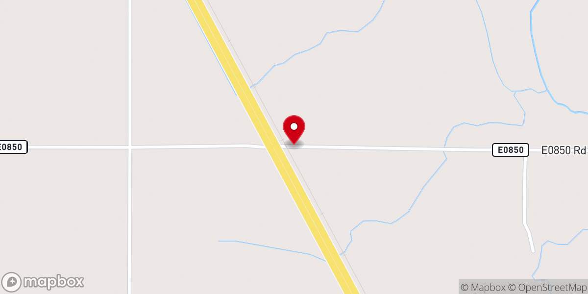 Map showing location of Barefoot powwow grounds